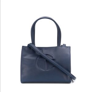 Telfar navy small shopping tote (Never worn)